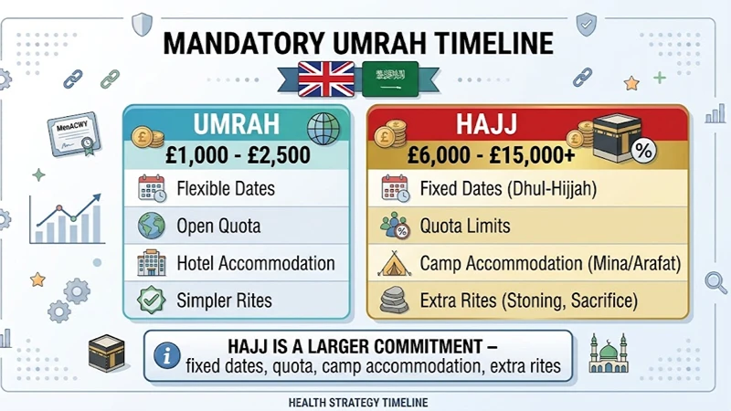 Comparing Hajj Packages with Umrah Services
