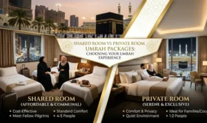 Shared Room vs Private Room Umrah Packages: Which One Is Worth It?