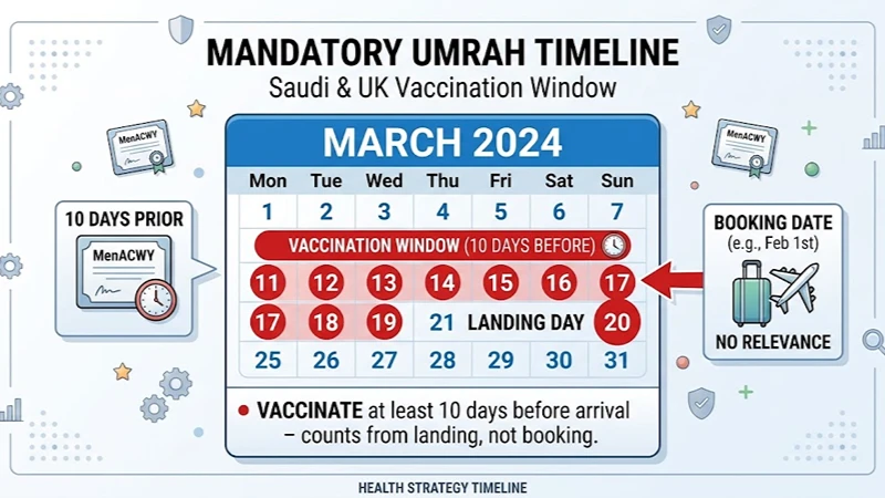 10-day window counts from landing, not from booking – get it right.
